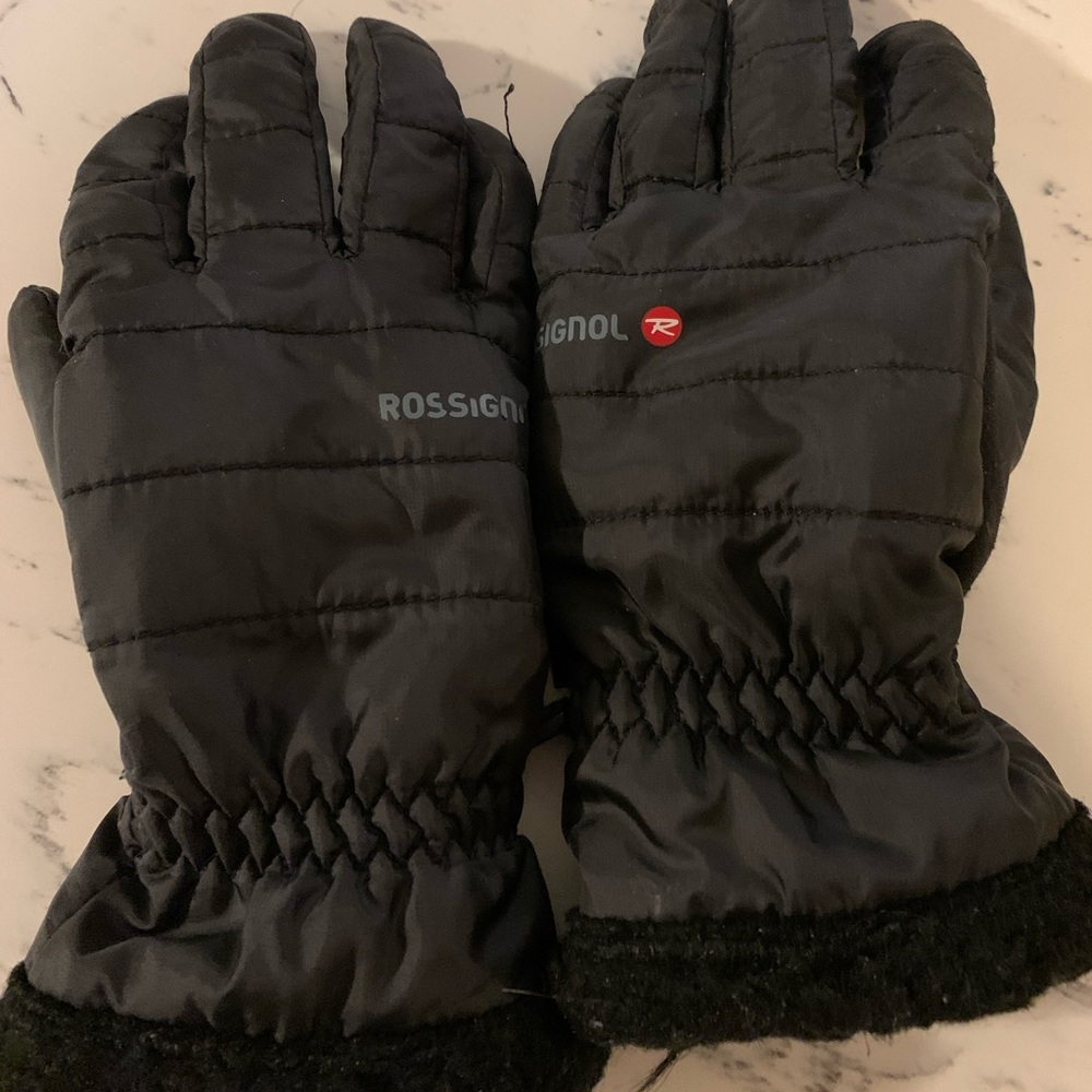 KIDS Rossignol Ski Gloves! Black Size Medium